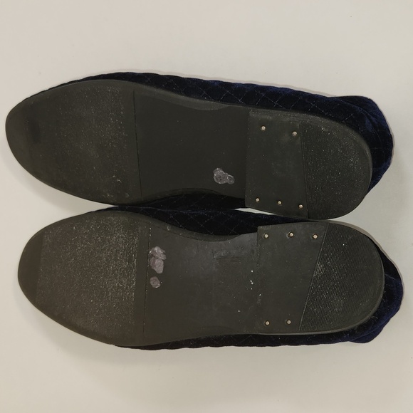 Giorgio Brutini “Chatwal” Navy Blue Diamond Stitched Velvet Slip On Loafer Shoes - Picture 12 of 12